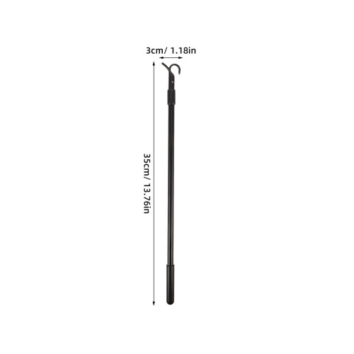 Telescopic Black Aluminum Blind Wand Replacement for Window Blinds 1
