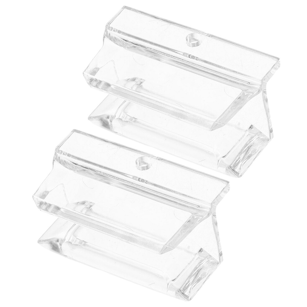 2Pcs Acrylic Sliding Glass Shower Door Bottom Guide For Bathroom Use 352635320931