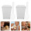 100Set Reusable Clear Dessert Cups with Square Design and Secure Lids 9