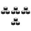 12Pcs Black Air Fryer Knobs Plastic Cooker Control Replacement 7
