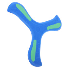 2Pcs Blue Glow Plastic Boomerangs for Kids Durable Indoor Outdoor Toy