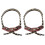 2Pcs Wrist Sling Strap Adjustable Light Brown Braided Cord 2