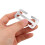 4Pcs Stainless Belt Buckle Clips for Scuba, Silver DIY Kit 4