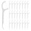 1000Pcs Portable White Floss Picks Soft Plastic Teeth Cleaners 1