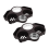 2Pack Plastic Metal Mahjong Table Cup Stand with Ashtray Caddy Brown 1