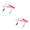 2Pcs Silver Battery Carrying Tool Adjustable Handle Ergonomic Design 8