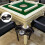 2Pack Plastic Metal Mahjong Table Cup Stand with Ashtray Caddy Brown 9