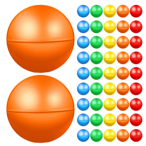 500Pcs Hollow Plastic Raffle Balls Openable Prize Capsules for Parties 1