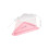 50Pcs Pink Pet Triangle Cake Boxes Clear Plastic Dessert Packaging 2