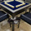 2Pack Plastic Metal Mahjong Table Cup Stand with Ashtray Caddy Brown 5