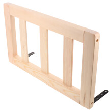 Child Safety Bed Rail Wood Beige for Home Use and Fall Protection