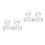 4Pcs Clear Acrylic Paint Tools Grinding Mullers for Artistic Mixing 4