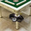 2Pack Plastic Metal Mahjong Table Cup Stand with Ashtray Caddy Brown 6