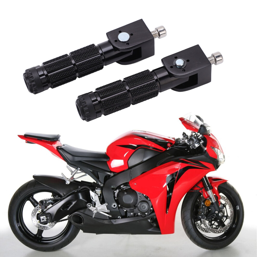 Motorcycle Footpegs Rear Set Universal Fit With 8Mm Bolts For Aprilla Bikes 8451390335623