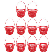 10Pièces Petit Panier Rouge À Pour Récolte Cerises