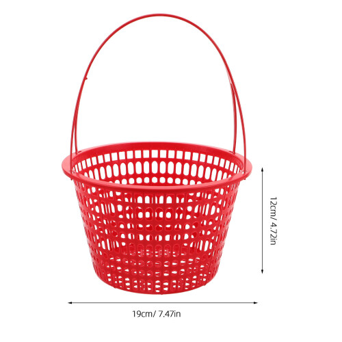 10Pièces Petit Panier Rouge À Pour Récolte Cerises 2