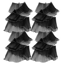 16Pièces Film De Noir En Acier Polyester Pour Élégant