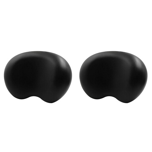 2Pièces Repose-Tête Noir Ventouses Accessoires De Bain 2