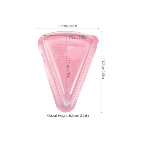 50Pcs Pet Cake Slice Containers Clear Bakery to-Go Boxes 2