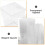 100Set Clear Party Dessert Cups with Square Design and Lids 7