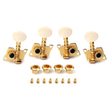 8St Stevige Gouden Machine Heads Met Amber Plastic Knoppen Voor Gitaar