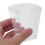 100Set Clear Party Dessert Cups with Square Design and Lids 4