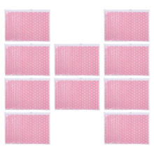 10Pcs Rosy Clear Bubble Mailers Heart Shaped Durable Shipping Pouches