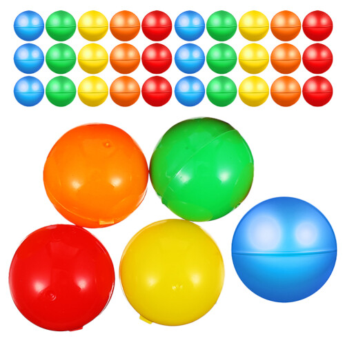 400Pcs Uniform Size Assorted Color Plastic Game and Prize Capsules