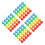 400Pcs Uniform Size Assorted Color Plastic Game and Prize Capsules 8