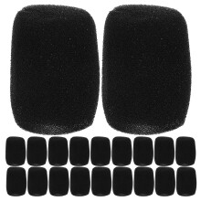 24St Zwarte Sponge Microfoon Windschermen Noise Reduction Voor Vocal
