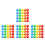 400Pcs Uniform Size Assorted Color Plastic Game and Prize Capsules 6