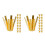30St Messing Golfshaft Adapter Shims Octopus Design Gouden Accessoires 7