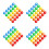 400Pcs Uniform Size Assorted Color Plastic Game and Prize Capsules 9
