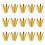 30St Messing Golfshaft Adapter Shims Octopus Design Gouden Accessoires 2