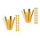 30St Messing Golfshaft Adapter Shims Octopus Design Gouden Accessoires 4
