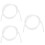 3St Universele Witte Stethoscoop Verlengstuk Rubber 9
