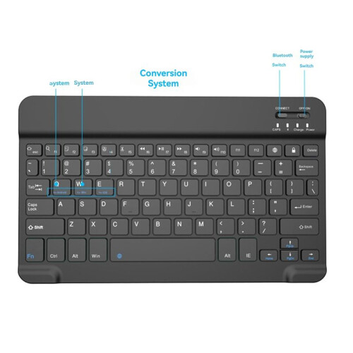 Keyboard Portable Keyboard for Tablet PC Tablet Gaming Accessories White 2
