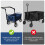 Foldable Folding Cart Push Handle  Extendable Cart Trolley Handle Accessories Wagon Cart Equipment 6
