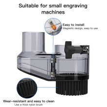 CNC Dust Cover Cleaner 45mm Dust Brush Cover for 3018 Series CNC Router/CNC Machines Spindle Motor Woodworking Tool