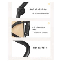Foldable Folding Cart Push Handle  Extendable Cart Trolley Handle Accessories Wagon Cart Equipment