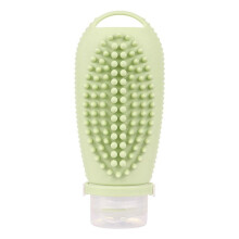 Bottiglia Ricaricabile da Viaggio nel Silicone Spazzola per la Pulizia del Viso Bottiglie di Shampoo Portatili Lozioni Contenitori per Cosmetici A