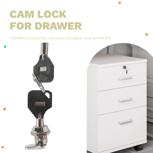 12mm Threaded Keyed Quarter Turn Cam Lock for Drawer Box Locker 2