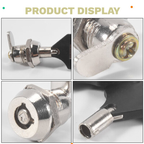 12mm Threaded Keyed Quarter Turn Cam Lock for Drawer Box Locker 2