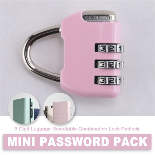 Luggage Box Resettable Combination Lock Padlock 3 Digit Number 1