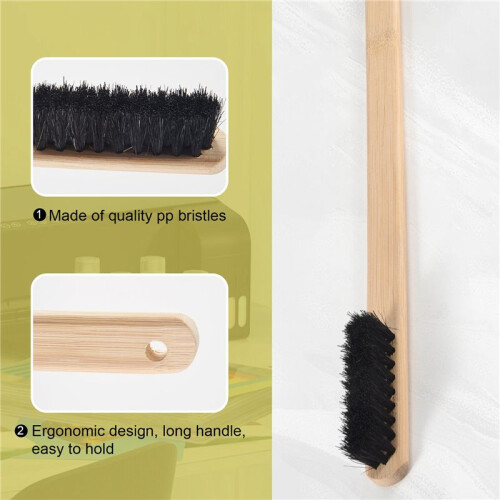 Auto Engine Cleaning Brush Car Rim Wheel Tire Cleaning Multi-function Bamboo Handle Mane Brushes Car Wash Cleaning