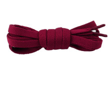 (Wine Red,120cm/47.24in)Terylene Cotton Shoelace Colorful Flat Shape Sports Casual Shoes Simple Fashion
