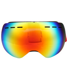 Ski Snowboard Replacement Lenses Frameless Windproof Anti Fog Tech UV400Protection Dual Layer Lens Goggles With Impact Resistance PC Lens Flexible