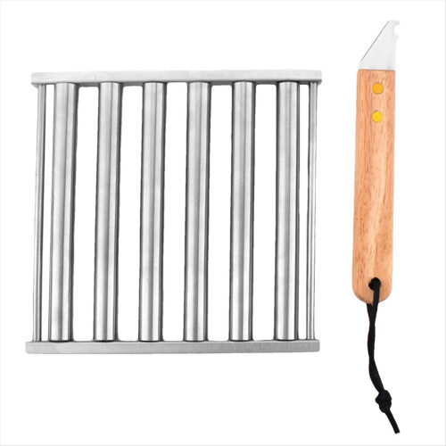 Hotdog Grill Hot Dog Roller with Handle, Easy to C