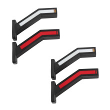 4PCS 33LED Trailer LED Side Lighting Outline Truck Light Van LED Lights for Trailer 12-24V