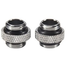 2Pcs G1/4 External Thread Male To Male Water Cooling Rotary Fitting Adapter Water Cooling Connector Radiator Components Silver
